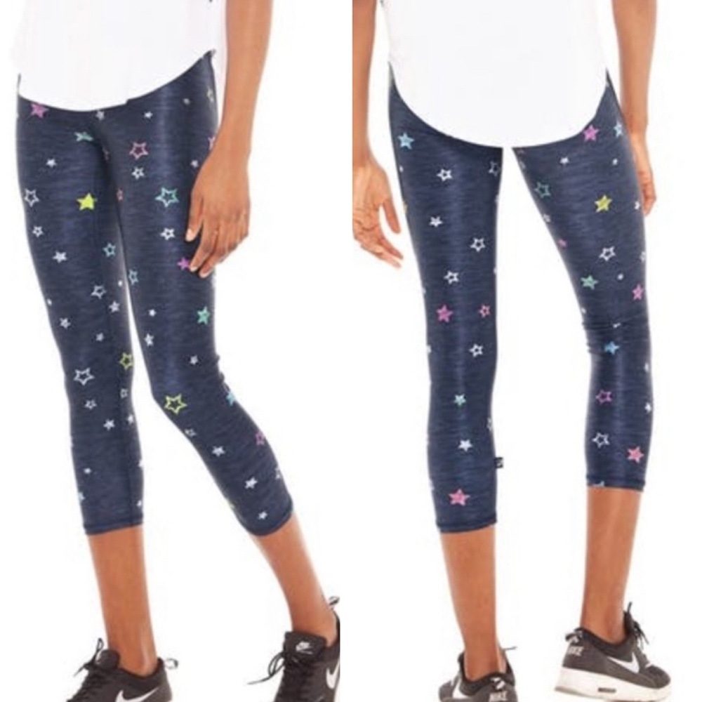 TEREZ NWT 3” TALL BAND HIGH RISE NORTH STAR MULTICOLOR LEGGINGS SMALL LARGE